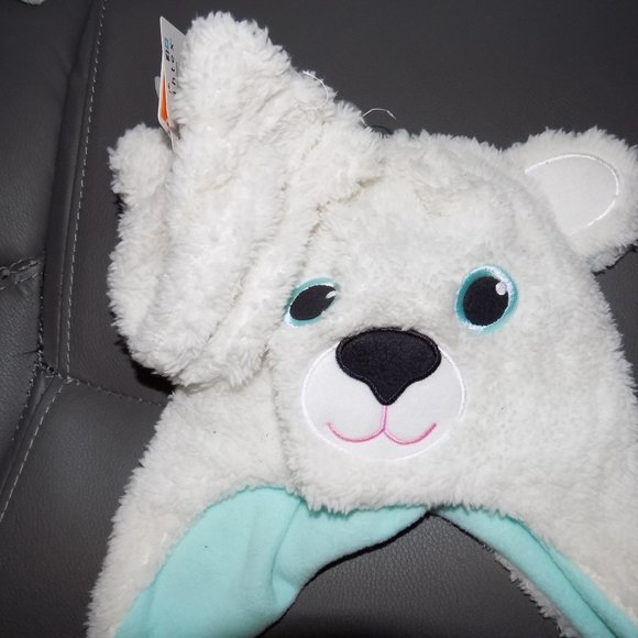 Healthtex Polar Bear Hat & Glove Set ONE SIZE NEW - Picture 2 of 3